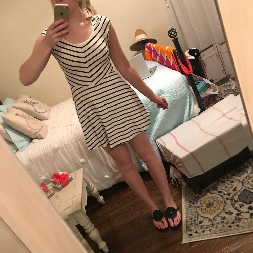 H&M Stripped Skater Dress